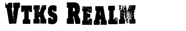 Vtks Realm font preview